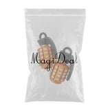 Maxbell 4x2pcs Grenade Shape Tire Tyre Valve Dust Caps for Car Motorcycle Bike -Golden
