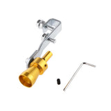 Maxbell 2xMuffler Exhaust Pipe Turbo Sound Whistle Simulator Whistler Gold Size S