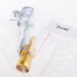 Maxbell 2xMuffler Exhaust Pipe Turbo Sound Whistle Simulator Whistler Gold Size S