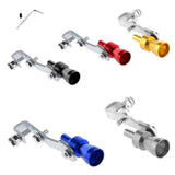 Maxbell 2xMuffler Exhaust Pipe Turbo Sound Whistle Simulator Whistler Gold Size S