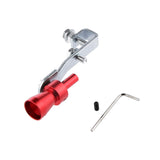 Maxbell 4xMuffler Exhaust Pipe Turbo Sound Whistle Simulator Whistler Red Size S