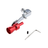 Maxbell 3xMuffler Exhaust Pipe Turbo Sound Whistle Simulator Whistler Red Size S