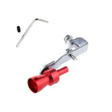 Maxbell 3xMuffler Exhaust Pipe Turbo Sound Whistle Simulator Whistler Red Size S