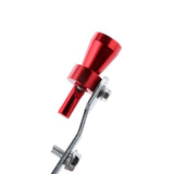 Maxbell 3xMuffler Exhaust Pipe Turbo Sound Whistle Simulator Whistler Red Size S