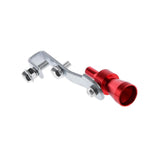Maxbell 4xMuffler Exhaust Pipe Turbo Sound Whistle Simulator Whistler Red Size S