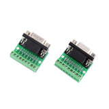 Maxbell DB9 Male Adapter RS232 Serial to Terminal Solderless Board Female Connector