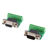 Maxbell DB9 Male Adapter RS232 Serial to Terminal Solderless Board Female Connector