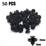 Maxbell 4x50pcs 8mm Car Plastic Rivets Fastener Bumper Fender Push Clips for
