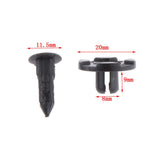 Maxbell 4x50pcs 8mm Car Plastic Rivets Fastener Bumper Fender Push Clips for