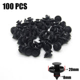 Maxbell 4x50pcs 8mm Car Plastic Rivets Fastener Bumper Fender Push Clips for