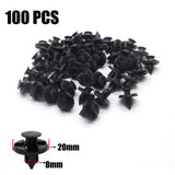 Maxbell 4x50pcs 8mm Car Plastic Rivets Fastener Bumper Fender Push Clips for