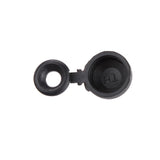 Maxbell 4xPack of 50 Polypropylene Hinged Screw Cover Caps Washer Flip Tops Black
