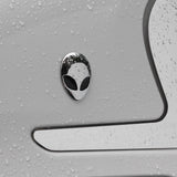 Maxbell 25xSilver Full Metal 3D Alien Head Auto Sticker Badge Car Decals