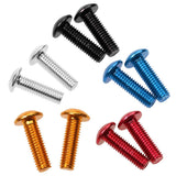 Maxbell 4x10x Decorative License Plate Frame Aluminum Bolt Screws Cover 16x5mm Black