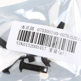 Maxbell 4x10x Decorative License Plate Frame Aluminum Bolt Screws Cover 16x5mm Black