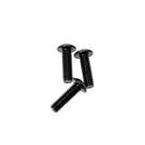 Maxbell 4x10x Decorative License Plate Frame Aluminum Bolt Screws Cover 16x5mm Black