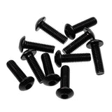 Maxbell 4x10x Decorative License Plate Frame Aluminum Bolt Screws Cover 16x5mm Black