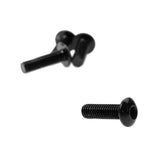 Maxbell 4x10x Decorative License Plate Frame Aluminum Bolt Screws Cover 16x5mm Black