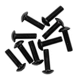 Maxbell 4x10x Decorative License Plate Frame Aluminum Bolt Screws Cover 16x5mm Black