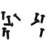 Maxbell 4x10x Decorative License Plate Frame Aluminum Bolt Screws Cover 16x5mm Black