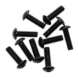 Maxbell 4x10x Decorative License Plate Frame Aluminum Bolt Screws Cover 16x5mm Black
