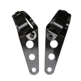 Maxbell 7/8" 22mm Motorcycle Handlebars Hand Grips + Headlight Mount Bracket