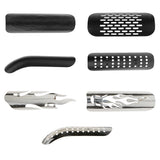 Maxbell Maxbell Universal Flame Exhaust Pipe Heat Shield Cover Guard For Harley Cruise Black