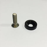 Maxbell Maxbell 1 Set Aluminum Alloy M6 x 20mm Fender Washer Bolt Engine Screw Black