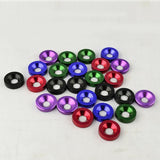 Maxbell 1 Set Aluminum Alloy M6 x 20mm Fender Washer Bolt Engine Screw Purple