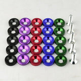 Maxbell 1 Set Aluminum Alloy M6 x 20mm Fender Washer Bolt Engine Screw Purple