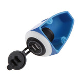 Maxbell Maxbell 12-24V 3.1A Dual USB Port Car Charger Power Adaptor Socket Blue Tent Panel