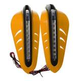 Maxbell Maxbell Pair Motorcycle Led Light Handle Brush Bar Hand Guard Protector Cover Yellow