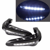 Maxbell Maxbell Pair Motorcycle Led Light Handle Brush Bar Hand Guard Protector Cover Black