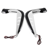 Maxbell Maxbell Pair Motorcycle Led Light Handle Brush Bar Hand Guard Protector Cover White