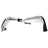 Maxbell Maxbell Pair Motorcycle Led Light Handle Brush Bar Hand Guard Protector Cover White