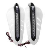 Maxbell Maxbell Pair Motorcycle Led Light Handle Brush Bar Hand Guard Protector Cover White