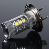 Maxbell Maxbell 2Pcs H7 80W LED Super Bright White Fog Tail Driving Head Car Light Lamp