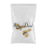 Maxbell 2xAluminum Wheel Tyre Tire Valve Stems w/ Screw Caps Car 90 Degree Yellow