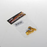 Maxbell 2xAluminum Wheel Tyre Tire Valve Stems w/ Screw Caps Car 90 Degree Yellow