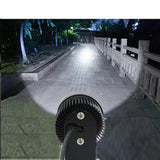 Maxbell Maxbell White 20W LED Motorcycle Aluminium Headlight Spot Light with Clamp Black