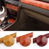Maxbell Maxbell 40''x17'' Birds Eye Wood Grain Textured Car Wrap Sticker Decal Sheet Orange