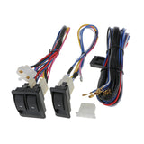 Maxbell Maxbell 1 Set Universal Car Power Window 3pcs Switches with Holder & Wire Harness