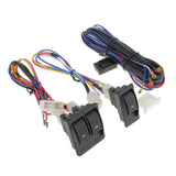 Maxbell Maxbell 1 Set Universal Car Power Window 3pcs Switches with Holder & Wire Harness