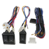 Maxbell Maxbell 1 Set Universal Car Power Window 3pcs Switches with Holder & Wire Harness