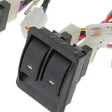 Maxbell Maxbell 1 Set Universal Car Power Window 3pcs Switches with Holder & Wire Harness
