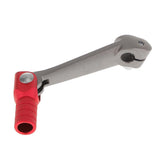 Maxbell 6xAluminum Folding Gear Shifter Lever For Engine Peg Motor Drive Black/Red