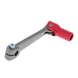 Maxbell 2xAluminum Folding Gear Shifter Lever For Engine Peg Motor Drive Black/Red