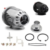Maxbell Maxbell Aluminum Blow Off Valve Adapter SSQV4 BOV Turbo with Flange Silver
