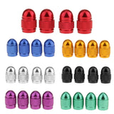 Maxbell 2x4x Aluminum  Style Rim Valve/Wheel Air Port Cover Stems Cap Red