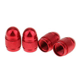 Maxbell 2x4x Aluminum  Style Rim Valve/Wheel Air Port Cover Stems Cap Red